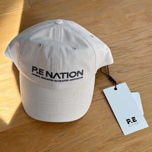 P.E Nation Light Tan/blush Cap with Logo NWT